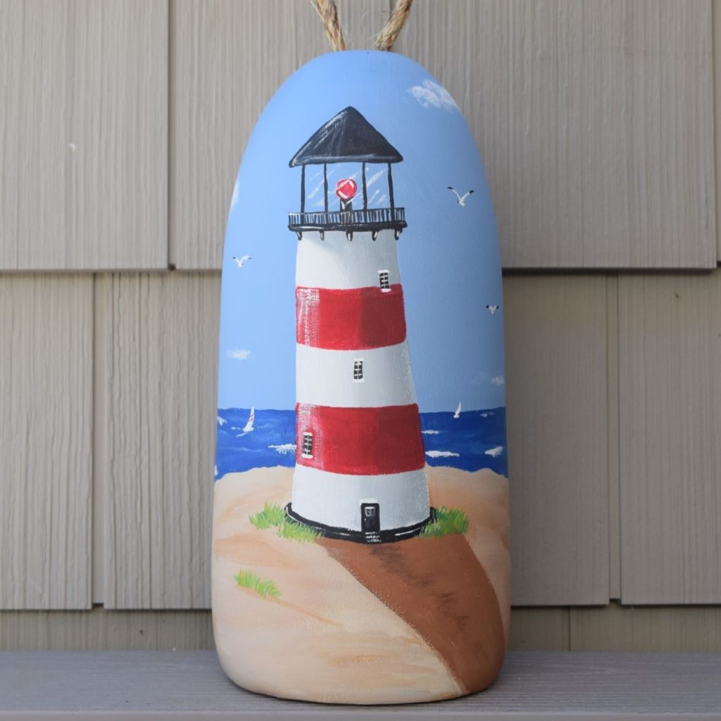 Red Strips Light House